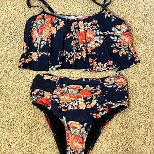Floral Two-Piece Swimsuit